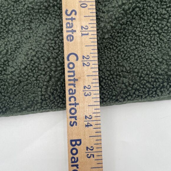 Victorias Secret PINK Jacket Medium Dark Green Sherpa Snap Buttons Pockets - Picture 11 of 11